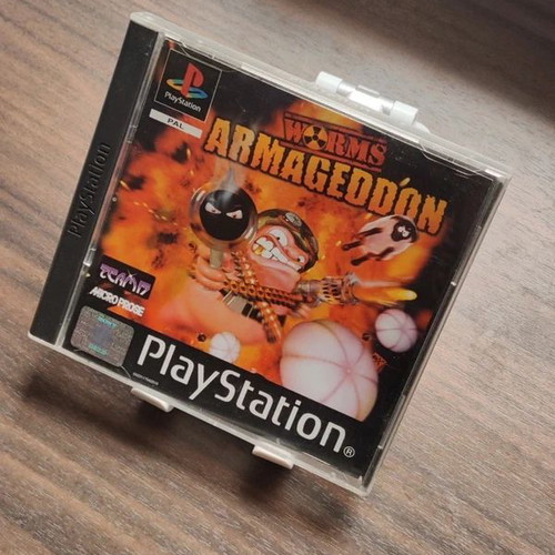 Worms Armageddon PS1 used with manual and cover