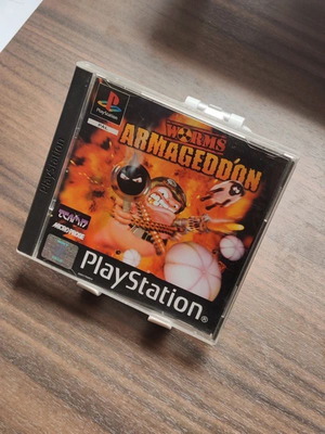 Worms Armageddon PS1 used with manual and cover