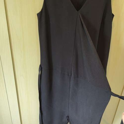 Ixos jumpsuit black sleeveless with salvari pants and wrap tie like new