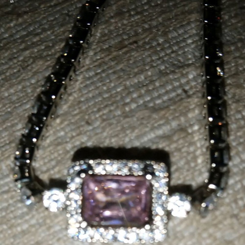 Bracelet with sparkling zirconia and adjustable size