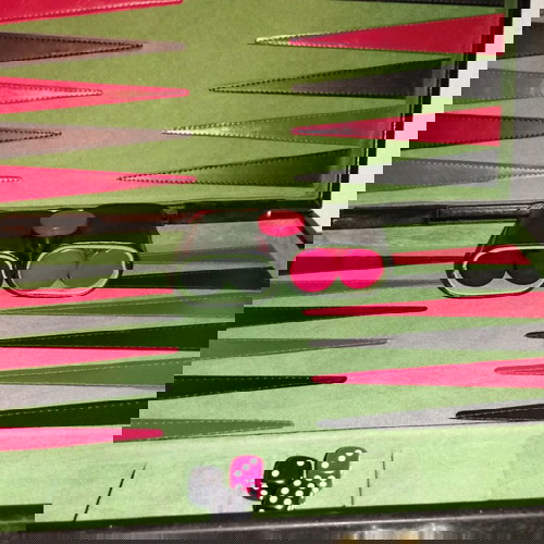 Επιτραπέζιο Τάβλι μεταχειρισμένο με βαλιτσάκι μεταφοράς