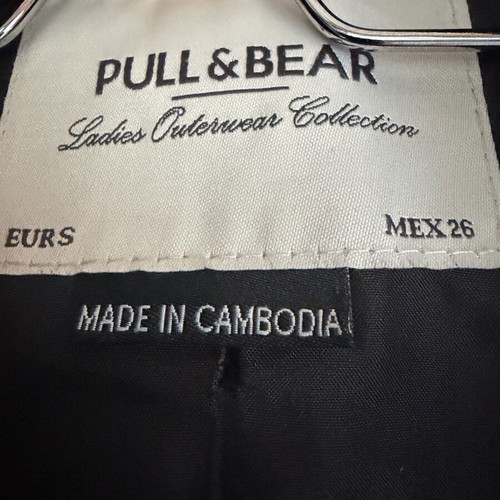 Pull & Bear coat used, black, size S