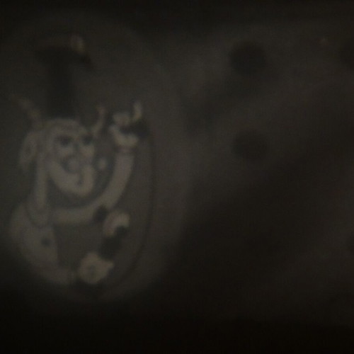 9.5mm film used, silent, Betty Boop cartoon "I Heard"
