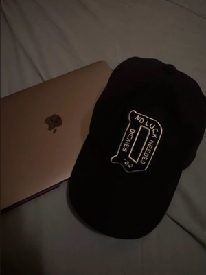 Dickies No Luck Needed hat like new, black