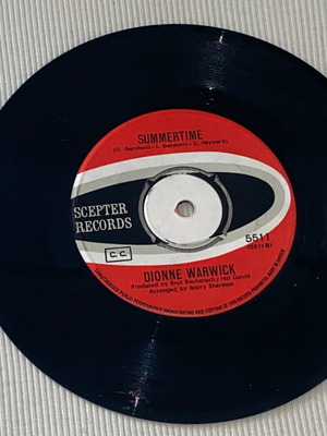 Dionne Warwick Summertime / I'll Never Fall In Love Again σπάνιο δισκάκι Ελληνικής κοπής funk soul