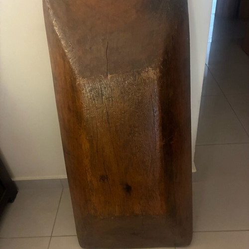 Religious floor icon made of solid walnut wood like new