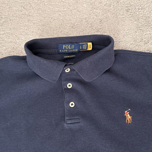 Polo Ralph Lauren Polo Pony-embroidered shirt L used, blue