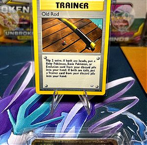 Pokemon trainer card Old rod non holo