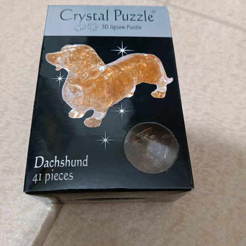 Crystal puzzle dog like new