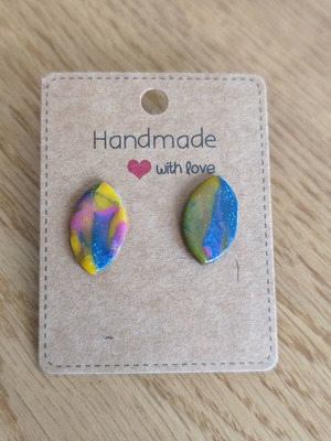 Handmade earrings colorful, made to order