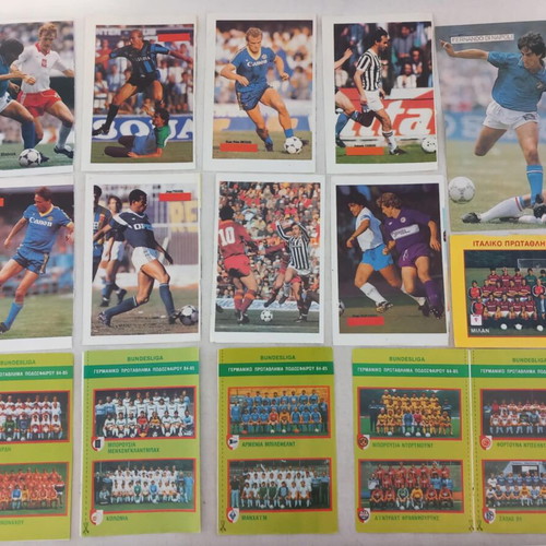 European and World Football Posters and Inserts 1980s used