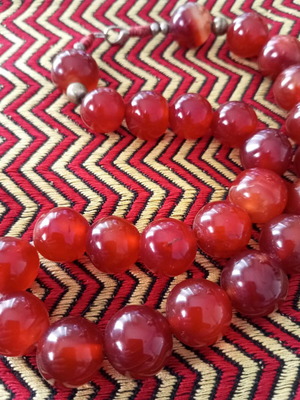 Natural Carnelian Necklace like new, 54 cm length