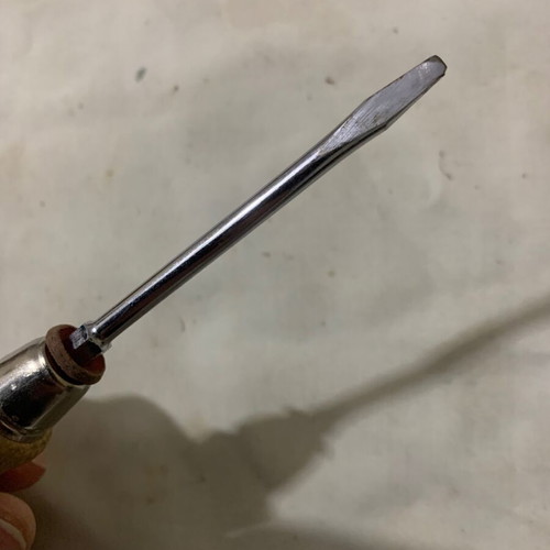 Gedore straight screwdriver with wooden handle used