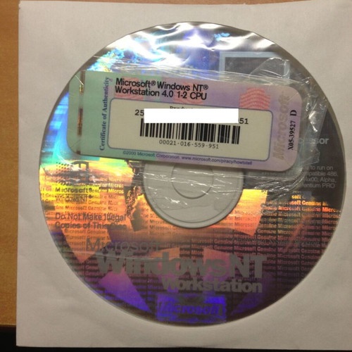 Microsoft Windows NT Workstation 4.0 CD like new