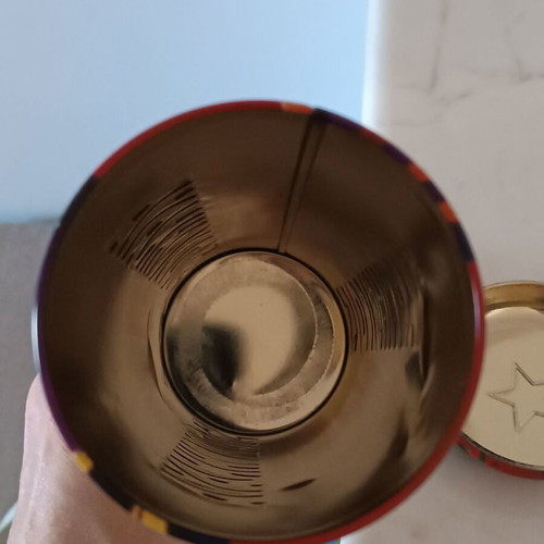 Metal vodka box like new, height 30cm