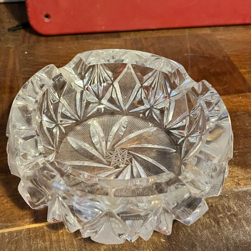 Crystal ashtray from Czech Republic like new