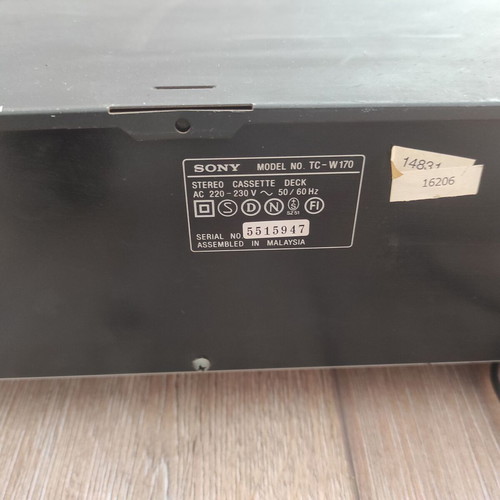 Κασετόφωνο διπλό Stereo Sony TC - W170 μεταχειρισμένο, χρειάζεται service στους ιμάντες