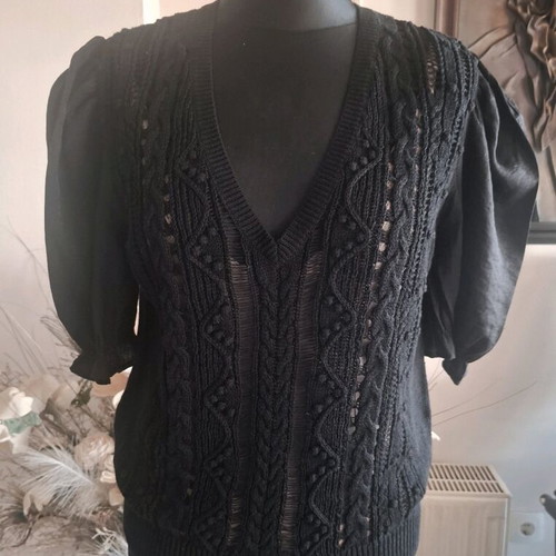 Twinset Actitude black blouse size M like new