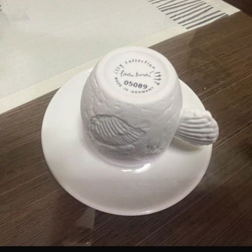 Illy espresso cup limited edition, like new, Paolo Rossetti Fossile 1997