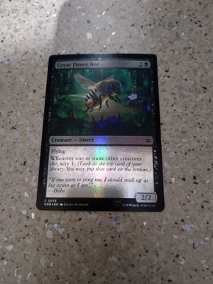 Magic the Gathering Great Fierce Bee foil κάρτα καινούργια