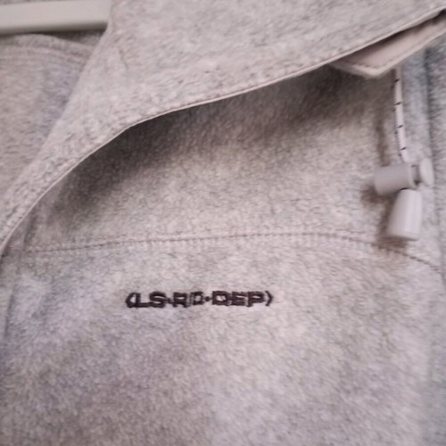 H&M fleece jacket gray with hood, like new, size S