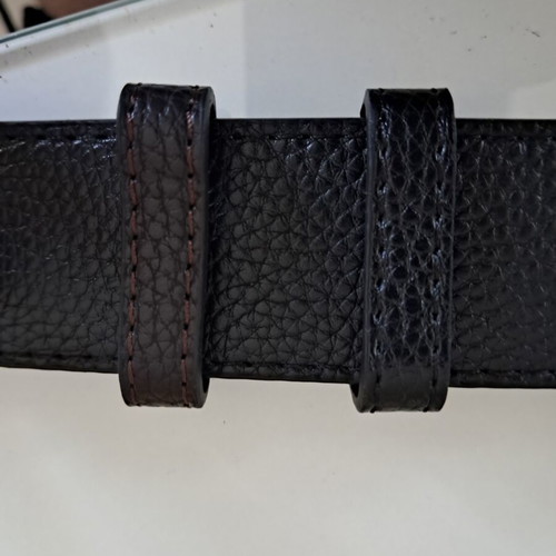 Louis Vuitton reversible leather belt with interchangeable buckles