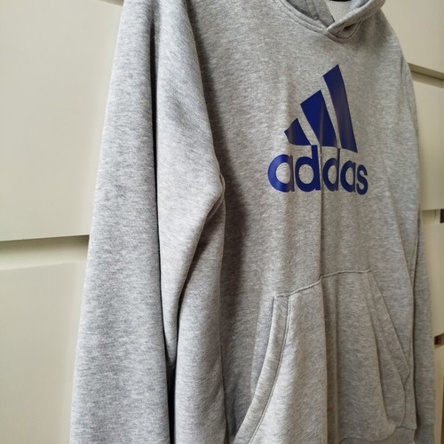 Adidas Essentials Big Logo hoodie, grey, size 13-14 years