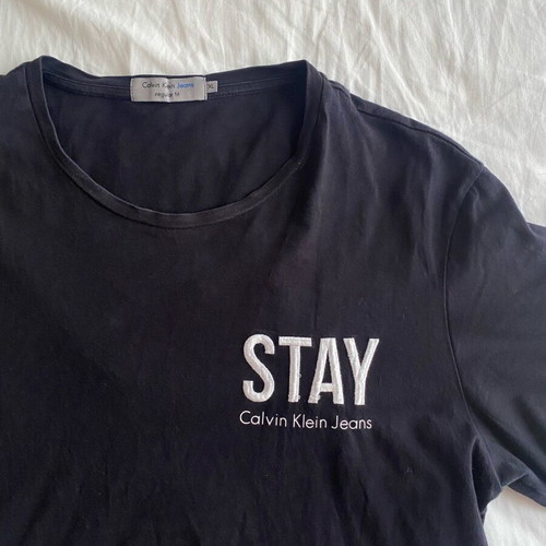 Calvin Klein men's t-shirt XL used, black, slim fit