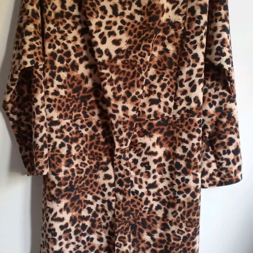 Animal Print Dress like new with side tie
