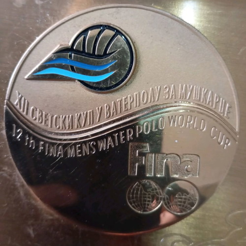 Sports medal used for 2002 Water Polo World Cup