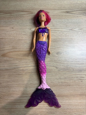 Barbie Dreamtopia Gem Mermaid purple used with missing parts