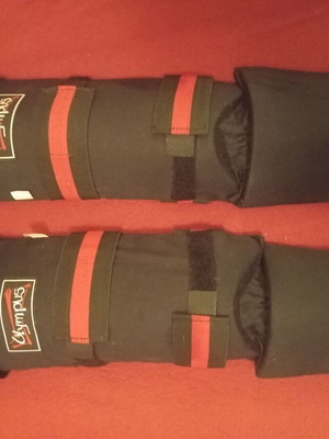 Olympus XL shin guards slightly used with stirrups