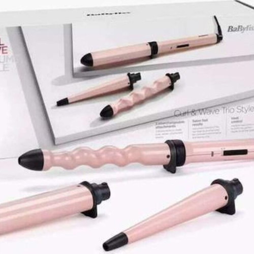 Babyliss MS750E Curl & Wave Trio Conical Hair Iron 58W new