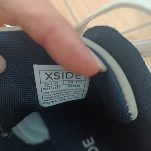 Αντρικά παπούτσια XSide casual μέγεθος 43 μεταχειρισμένα, άσπρα