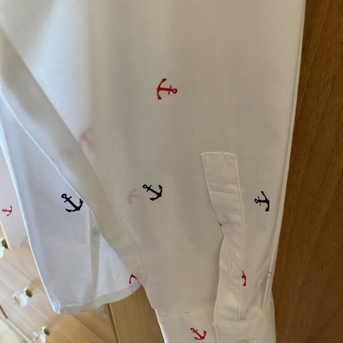 Nautica women's shirt new, cotton, anchor print, size S