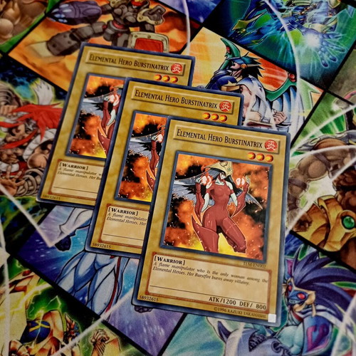 Elemental Hero Burstinatrix playset, 3 cards