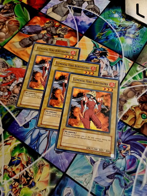 Elemental Hero Burstinatrix playset, 3 cards