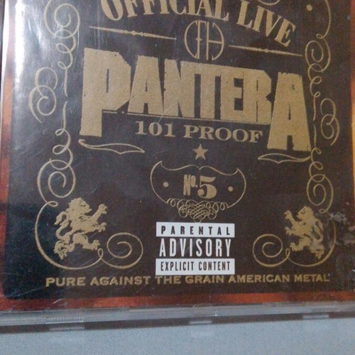 Pantera 101 Proof Official Live 1997 CD like new