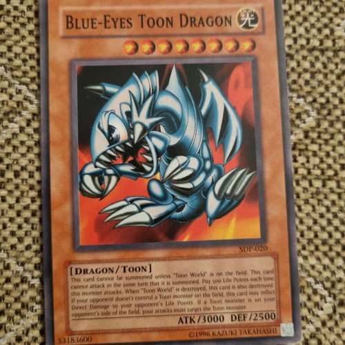 Yugioh Blue Eyes Toon Dragon SDP-020 like new