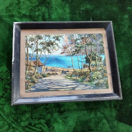 Card framed art print 35x28 cm