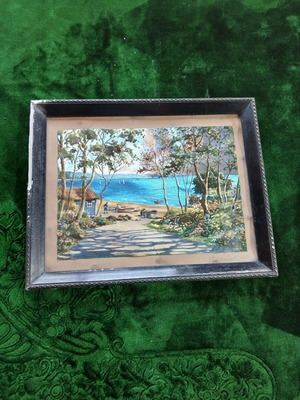 Card framed art print 35x28 cm