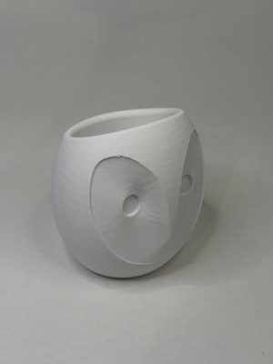 Γλάστρα Κουκουβάγια 3D Printed Medium, minimal διακοσμητικό, κατόπιν παραγγελίας