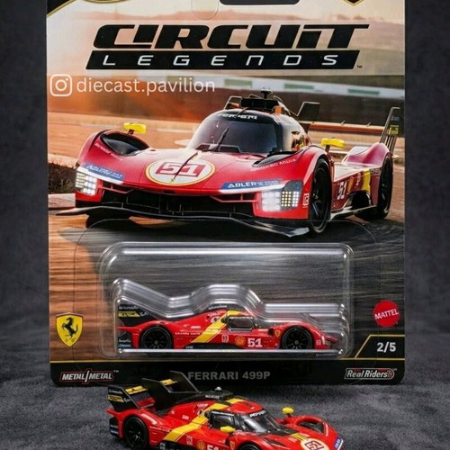 Hot Wheels Premium Ferrari 499P νέο μοντέλο κλίμακας 1:64