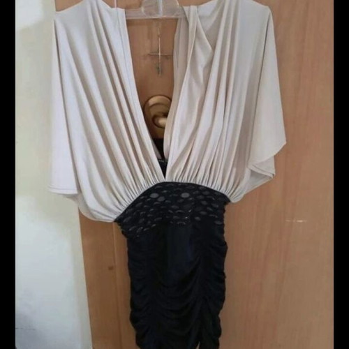 Dress new, size S, black and beige