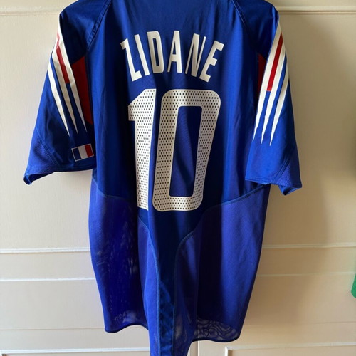 France national team jersey Zidane Euro 2004 Medium wide, authentic