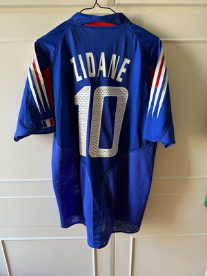 France national team jersey Zidane Euro 2004 Medium wide, authentic