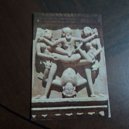 Erotic cards used, set of 5 from Indian erotic temple