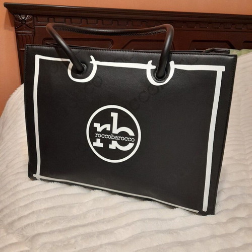 Rocco Barocco shoulder bag like new, large, black