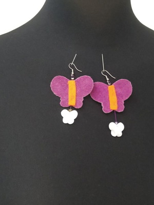 Leather earrings handmade, very impressive