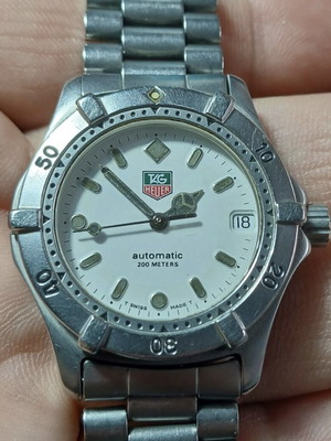 TAG Heuer 2000 Series Automatic watch, white and silver